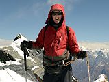 17 Jerome Ryan Close Up On The Summit Of Dhampus Peak 6060m